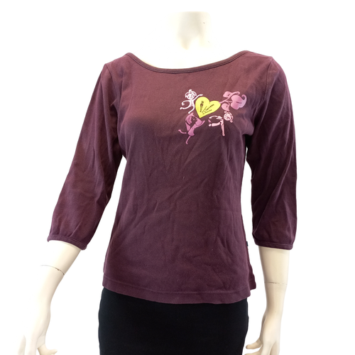 Tee-shirt violet "Ido" taille L - ideo - Modalova