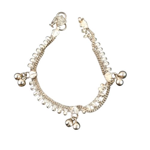 Bracelet de cheville en argent avec grelots - Label Emmaus - Modalova