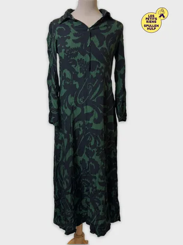 Robe et noire  motifs  - zara - Modalova