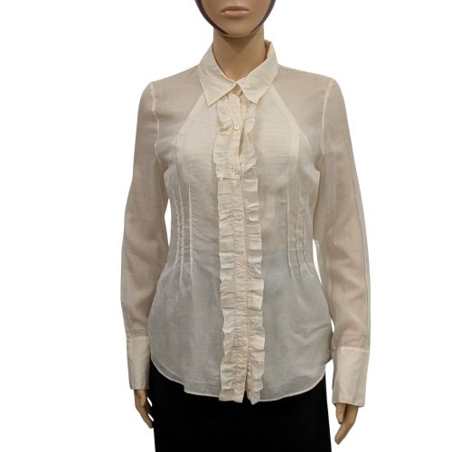 Chemise Chemisier T 38 en voile de coton et soie crus - cline - Modalova