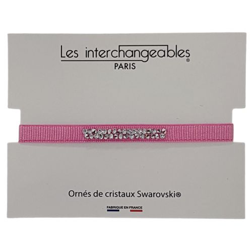 Bracelet ruban neuf Cristaux Swarovski - les interchangeables - Modalova