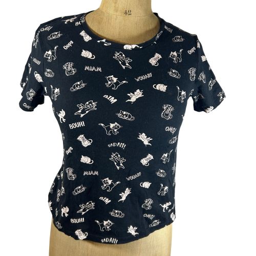 T-shirt noir Jennyfer-taille S - jennyfer - Modalova