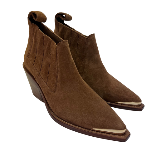 Bottines Zadig&Voltaire Daim Camel - T37 - zadig & voltaire - Modalova