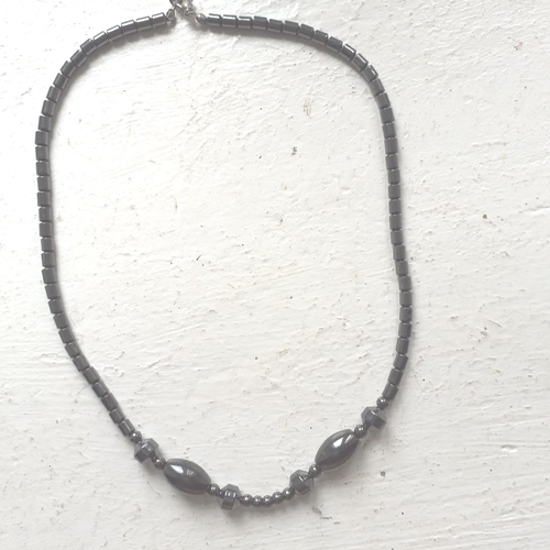 Collier en pierre d'hmatite - Label Emmaus - Modalova