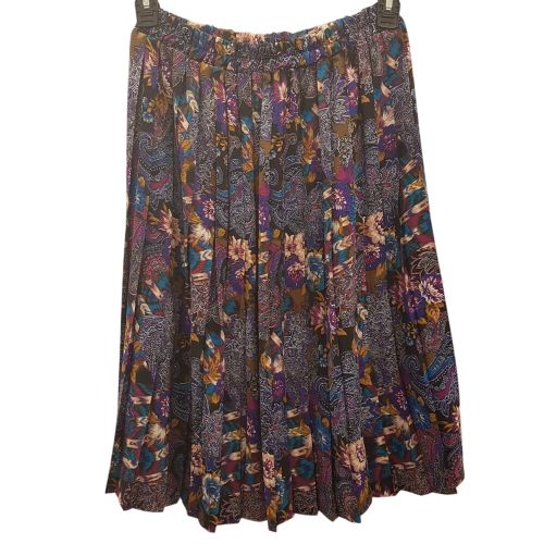 Jupe midi imprim cachemire et fleurs - Taille 42 estim - sans marque - Modalova