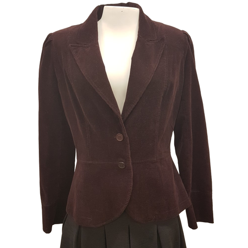 Veste velours violette - taille 38 - jacqueline riu - Modalova