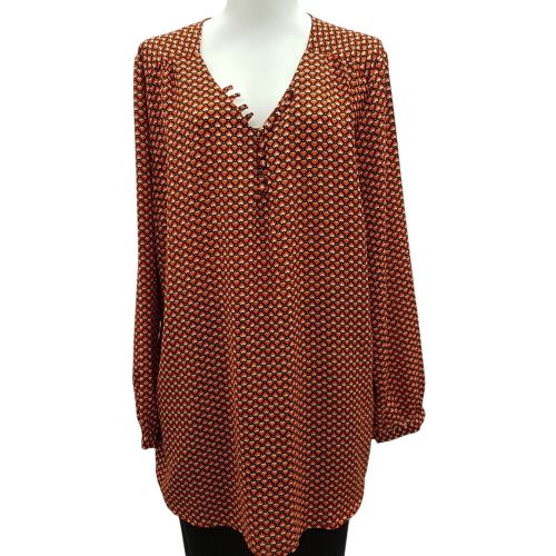 Tunique  motifs gomtriques - Taille 50 - Bleu Bonheur - Modalova