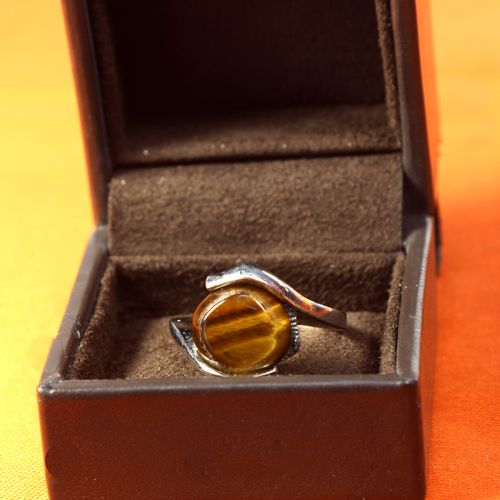 Bague oeil de tigre - Label Emmaus - Modalova