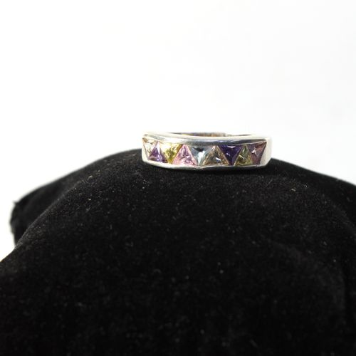 Bague argent multi-pierres - Label Emmaus - Modalova