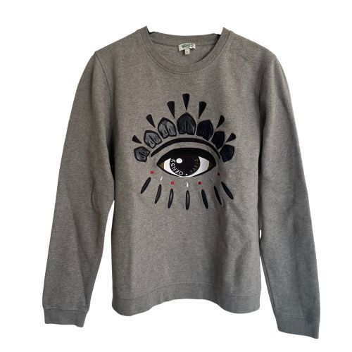Pull - Coton gris - Taille L - Kenzo - Modalova