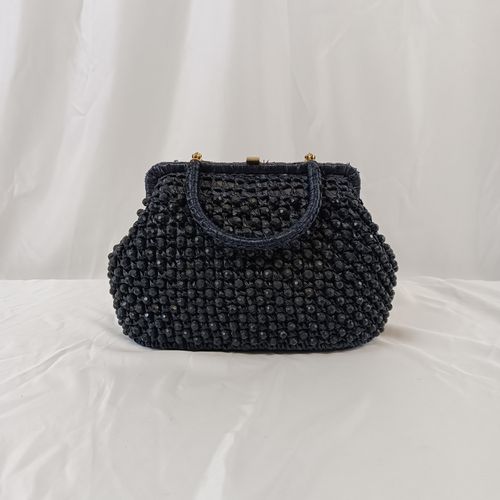 Sac  main en raphia et et perles vintage annes 50 - Label Emmaus - Modalova