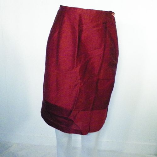 Jupe bordeaux AURELIE CHERELL T 36 - Label Emmaus - Modalova