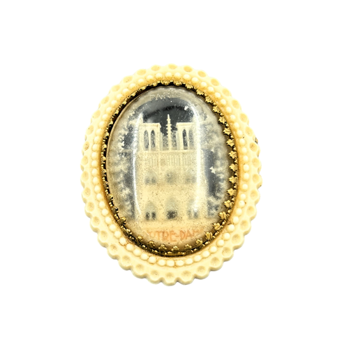 Broche vintage Notre Dame de Paris - Label Emmaus - Modalova