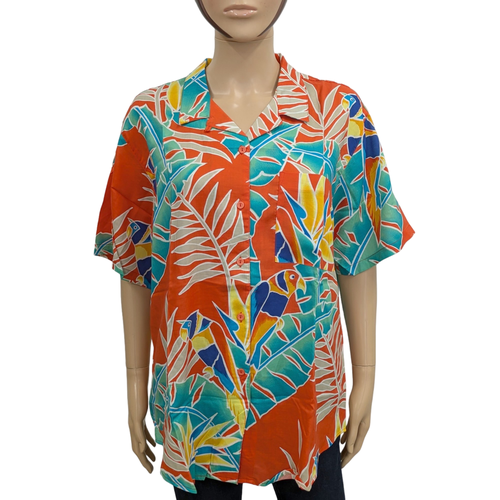 Tunique Chemise T 38 Imprim tropical Vintage 80/90's - mexx emanuelle - Modalova