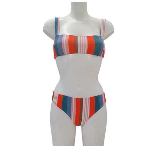 Neuf & tiquette Maillot haut T 36 bas T 44 bikini rayures colores - monoprix - Modalova