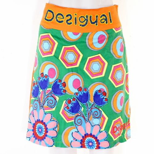 Jupe & Vert Fleuris Taille 38 - desigual - Modalova