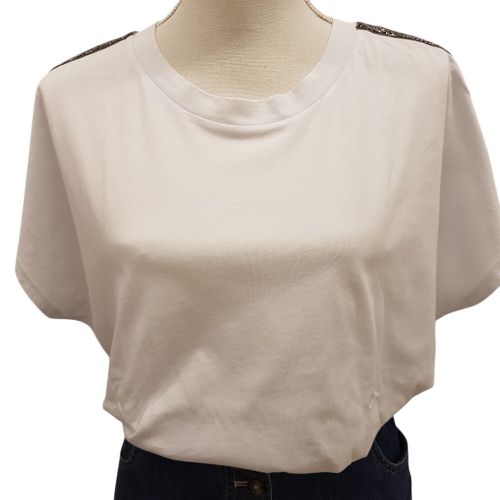Tee-shirt avec ruban perl argent - Taille XL - etam - Modalova