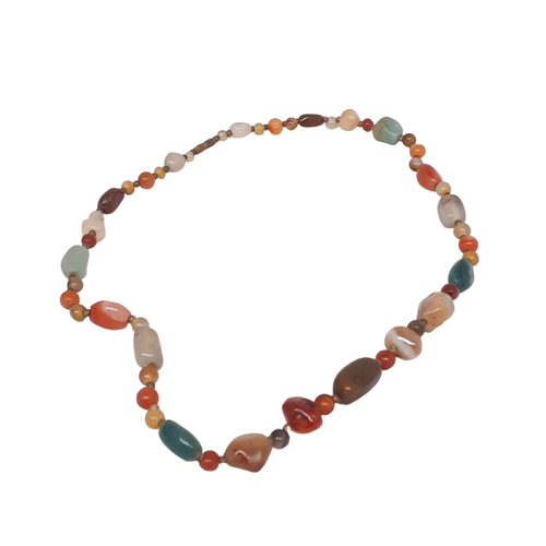 Collier de perles d'agate avec fermoir vis - Label Emmaus - Modalova