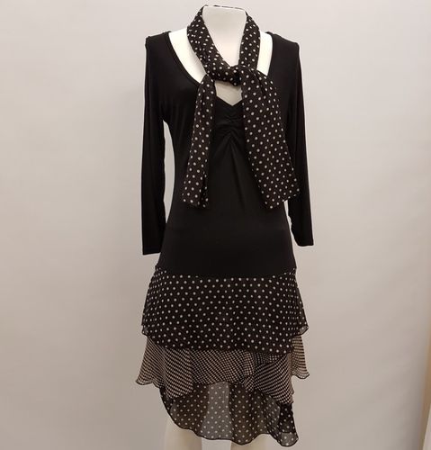 Robe  pois  volants et son charpe - Taille 36 estims - xanaka - Modalova