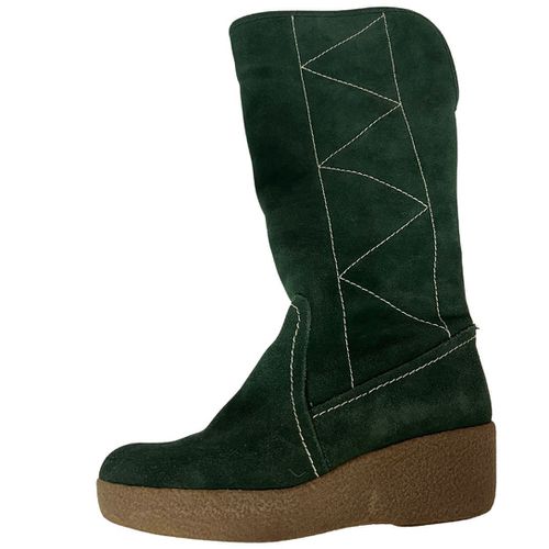 Bottes fourres petits talons en cuir 37 - Label Emmaus - Modalova