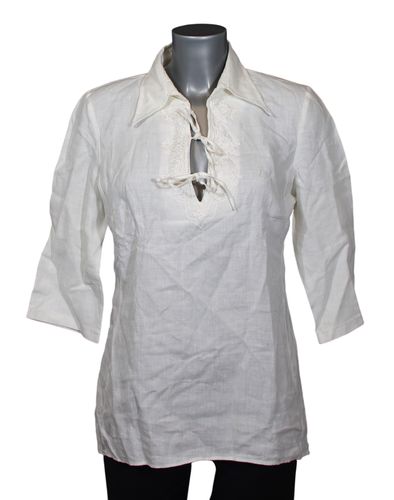 Blouse blanche brode - 38 - alain manoukian - Modalova