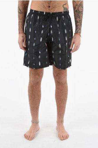 Nylon ALLOVER FEATHERS Swimshorts size S - Marcelo Burlon - Modalova