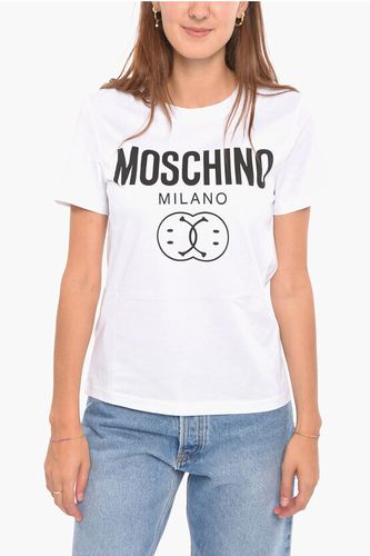 Crewneck Printed Short Sleeved T-shirt size 40 - Moschino - Modalova