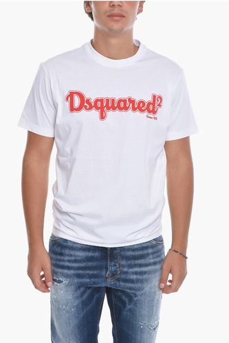 Crewneck Short Sleeved T-Shirt With Printed Logo size S - Dsquared2 - Modalova