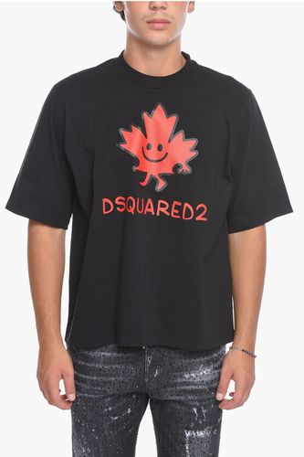 Crewneck Short Sleeved T-Shirt With Printed Logo size Xl - Dsquared2 - Modalova