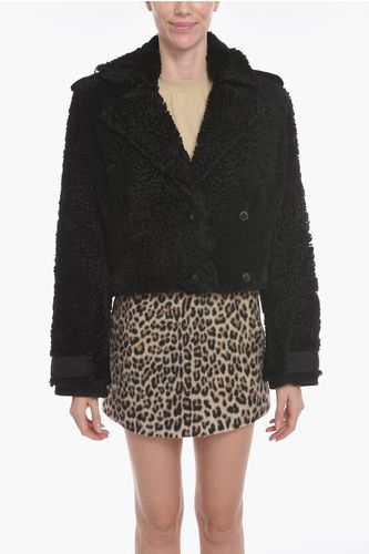 Cropped PETRA Shearling Coat with Perforated Suede Details size 44 - The Mannei - Modalova