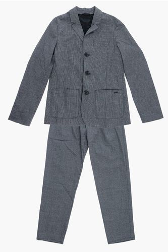 EMPORIO District Check Motif Side Vents 3-Button Suit size 14 Y - Armani Junior - Modalova