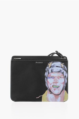 Leather ILLUSTRATION Pouch with Wrist Strap size Unica - J.W.Anderson - Modalova