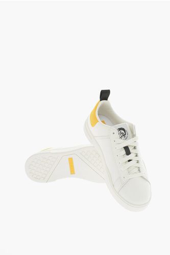 Leather S-CLEVER Low Top Sneakers with Colored Detail size 36 - Diesel - Modalova