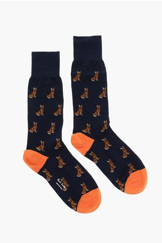 Long Socks with Allover Fox Print size Unica - Paul Smith - Modalova