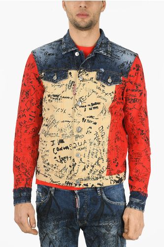 Patchwork Effect DAN JEAN Denim Jacket size 44 - Dsquared2 - Modalova