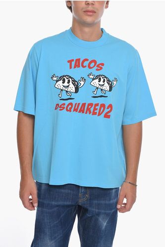 Printed Short Sleeved Crewneck T-Shirt size S - Dsquared2 - Modalova