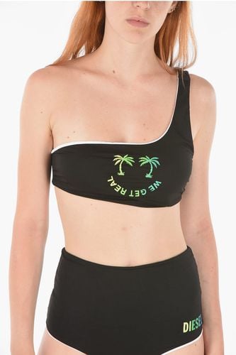 Printed WE GET REAL One-shoulder Bikini Top size Xs - Diesel - Modalova