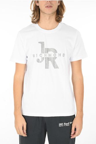 Reguar Fit LIANTES Crew-neck T-shirt with Rhinestoned Logo size L - John Richmond - Modalova