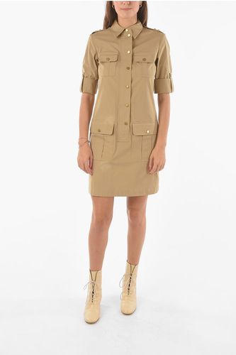 Snap Button Zipped Utility Shirt Dress size 42 - Michael Kors - Modalova