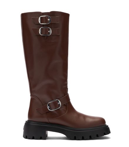 EMERSON MOTO BOOT, BOTTES ET BOTTINES, , CUIR DE VEAU LISSE - Stuart Weitzman - Modalova