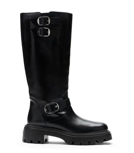 EMERSON MOTO BOOT, BOTTES ET BOTTINES, , CUIR DE VEAU LISSE - Stuart Weitzman - Modalova