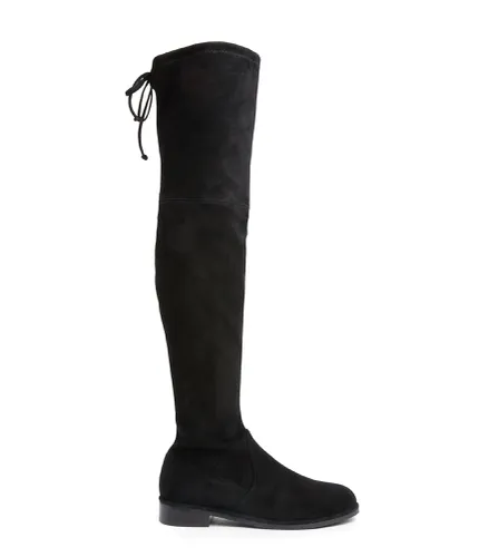 LOWLAND BOLD BOOT, BOTTES ET BOTTINES, , DAIM STRETCH - Stuart Weitzman - Modalova