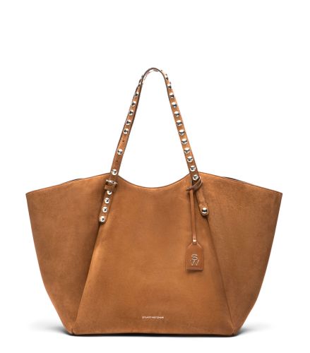 GOGO STUD TOTE, SACS, , TEXTURED SUEDE - Stuart Weitzman - Modalova