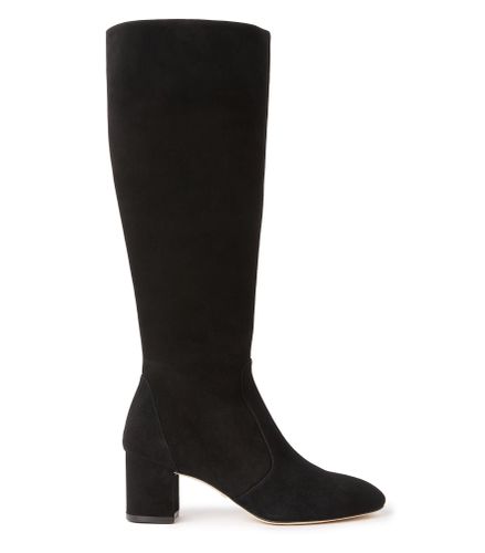 YULIANA 60 KNEE-HIGH ZIP BOOT, BOTTES ET BOTTINES, , DAIM - Stuart Weitzman - Modalova