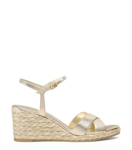 DAYNA ESPADRILLE WEDGE, SANDALES, /, LIQUID METALLIC/JUTEMIX - Stuart Weitzman - Modalova