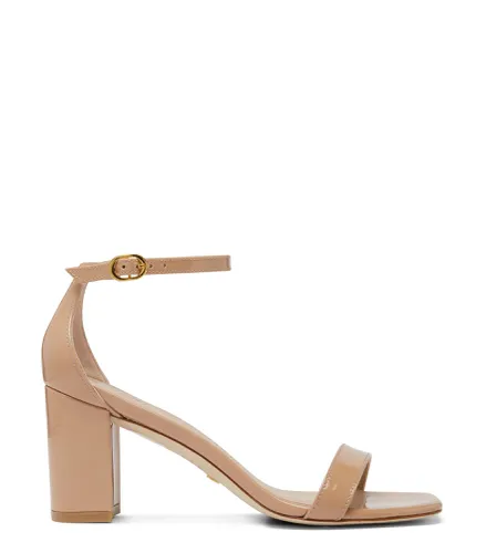 NUDISTCURVE 75 BLOCK SANDAL, SANDALES, , CUIR VERNI - Stuart Weitzman - Modalova