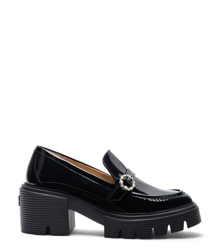 SOHO LEIGHTON LOAFER, CHAUSSURES PLATES ET MOCASSINS, , CUIR VERNIS - Stuart Weitzman - Modalova