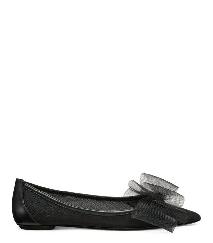 BLUSHING BOW FLAT, Last chance, , CUIR NAPPA LAQUÉ/MESH - Stuart Weitzman - Modalova