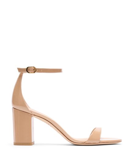 NUDIST II 75 BLOCK SANDAL, SANDALES, , CUIR VERNIS - Stuart Weitzman - Modalova