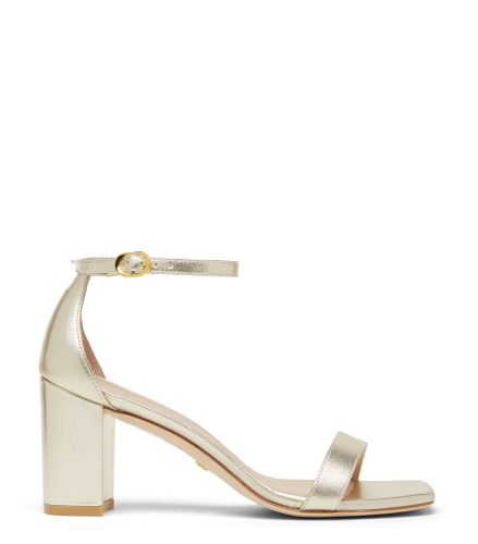 NUDISTCURVE 75 BLOCK SANDAL, Last chance, , MÉTALLISÉ LIQUIDE - Stuart Weitzman - Modalova